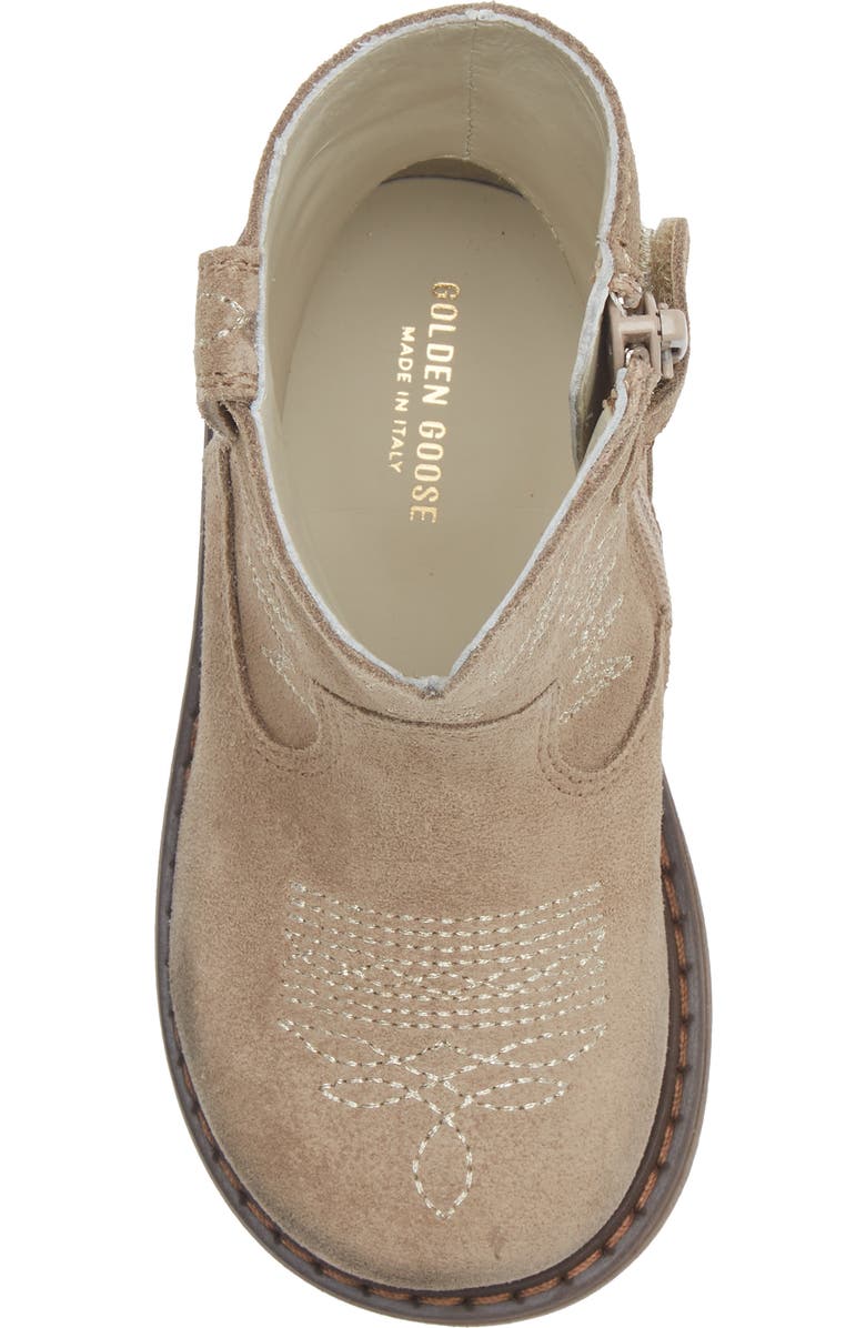 Golden Goose Kids' Wish Star Short Western Boot, Alternate, color, Dove Grey