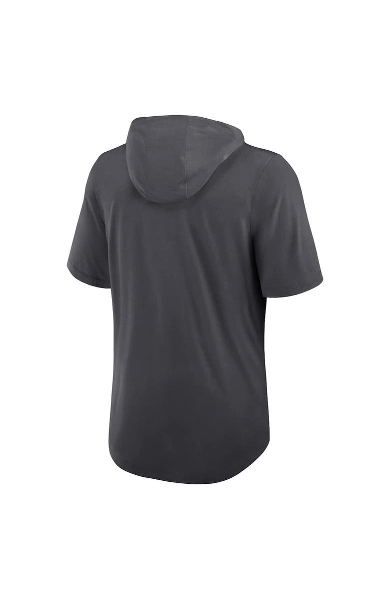 Nike Men's Nike Anthracite Cincinnati Bengals Tri-Blend Performance Hoodie T-Shirt, Alternate, color, Anthracite