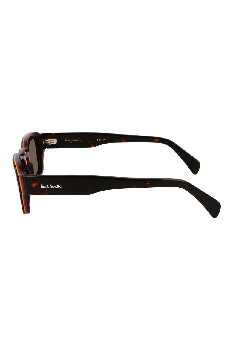 Latimer 49mm Small Modified Rectangular Sunglasses, Alternate, color, HAVANA MULTI STRIPES