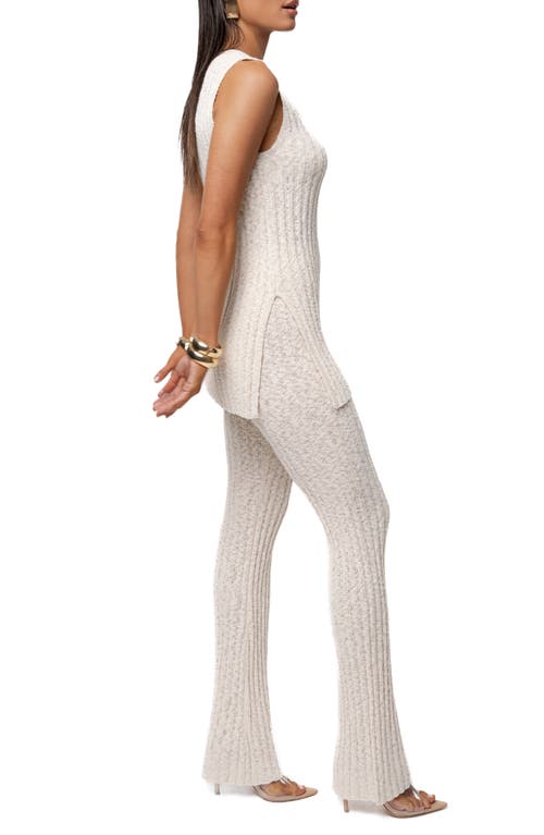 Jluxlabel Kali Sleeveless Cable Knit Sweater In White