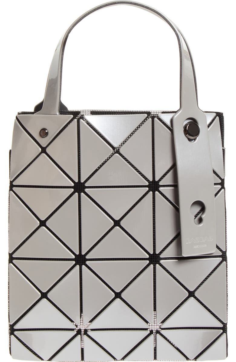 Bao Bao Issey Miyake Carat Top Handle Bag, Alternate, color, Gray