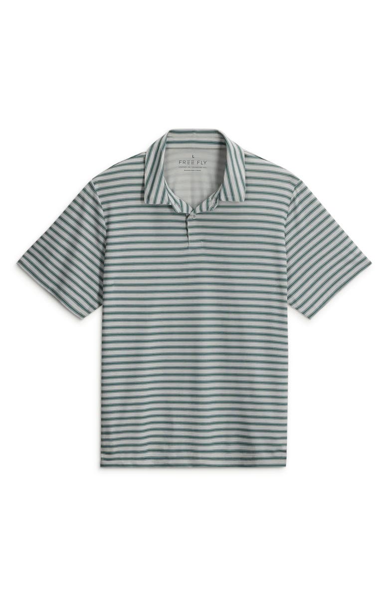 Free Fly Elevate Polo, Alternate, color, Smooth Sailing Stripe Grey