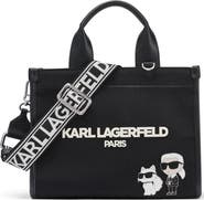 KARL LAGERFELD PARIS Kristina Knit Satchel with Pins