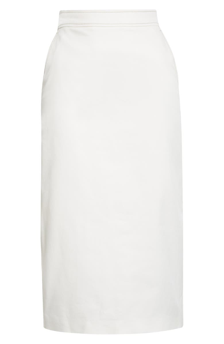 Max Mara Zulia Denim Pencil Skirt, Alternate, color, White