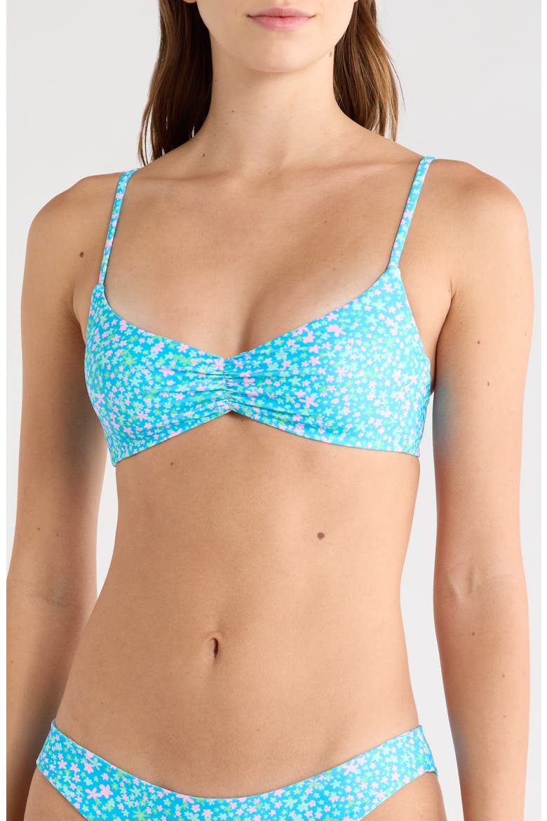 Gathered Crop Bikini Top, Main, color, OCEAN KISSES