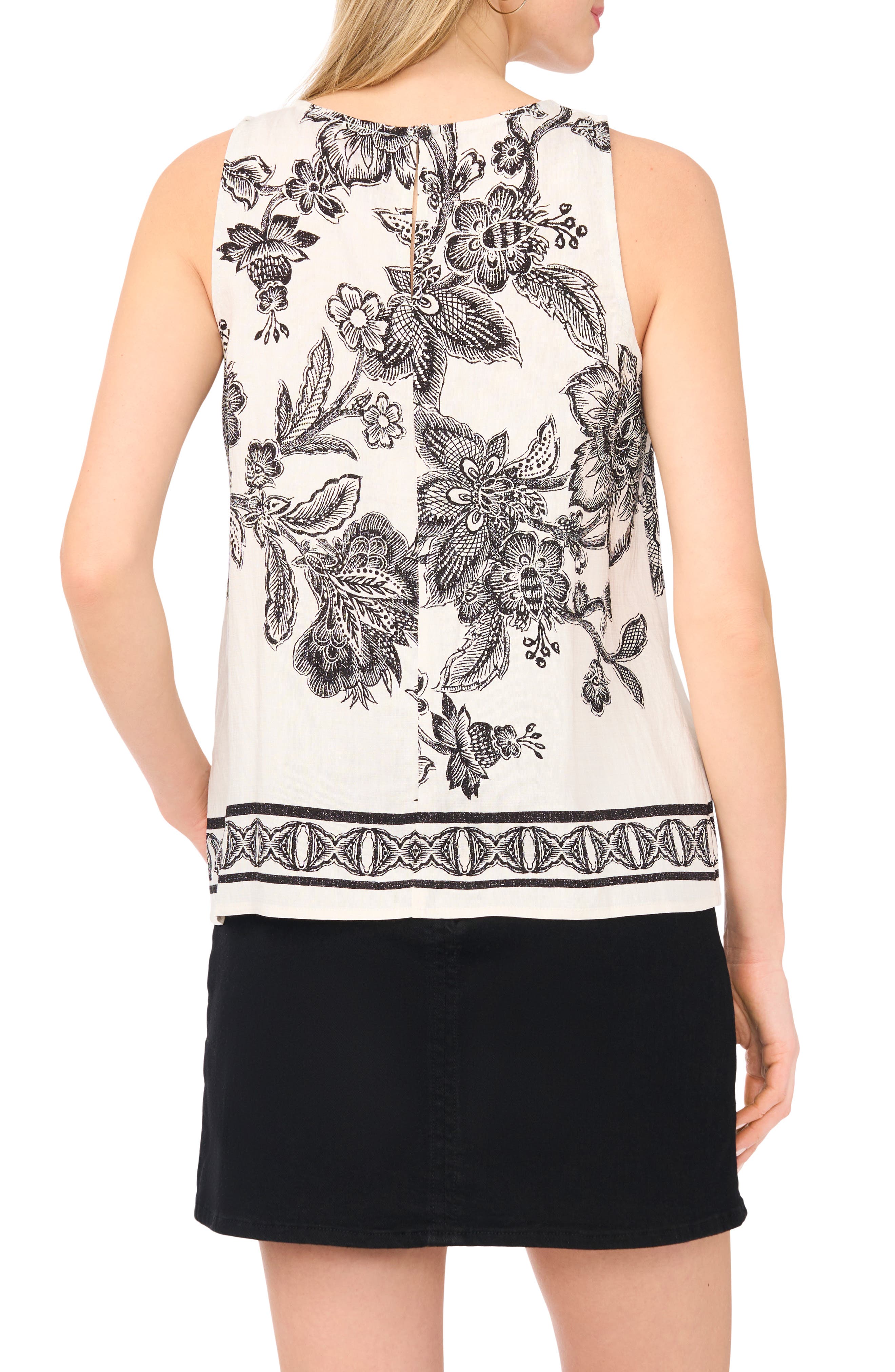 Sleeveless Print Top - image 2