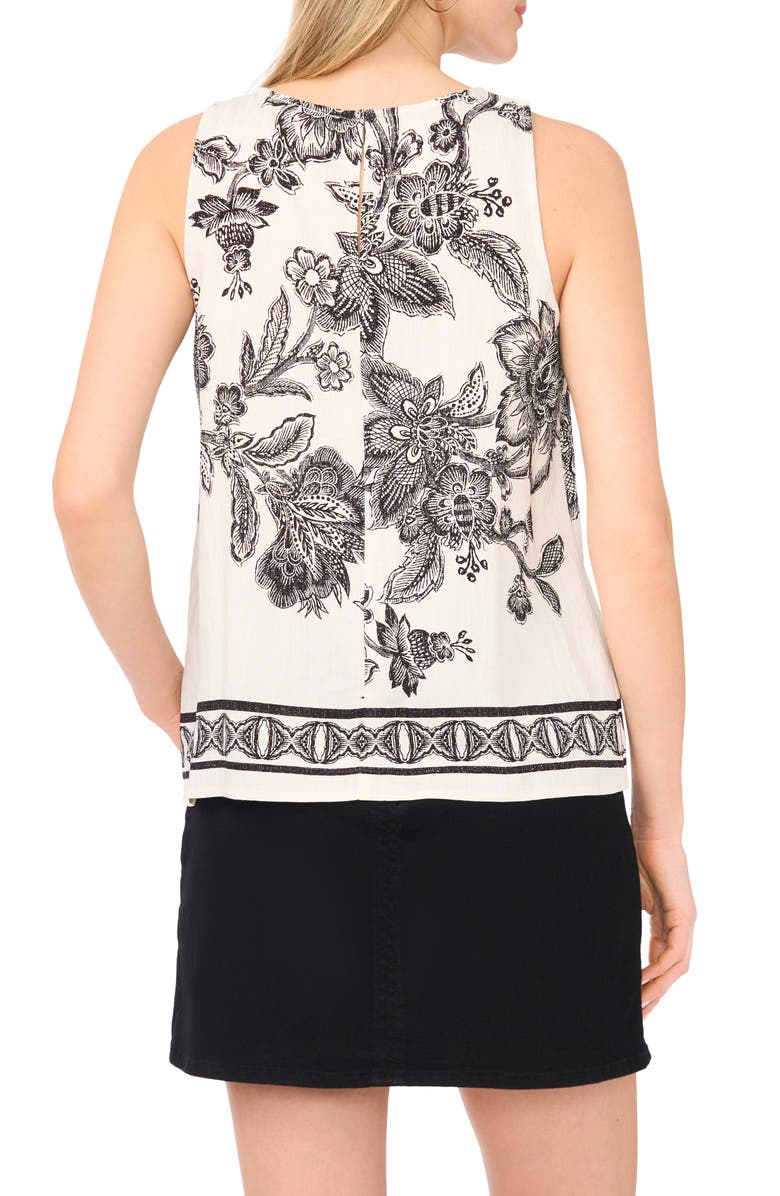 Vince Camuto Sleeveless Print Top, Alternate, color, 