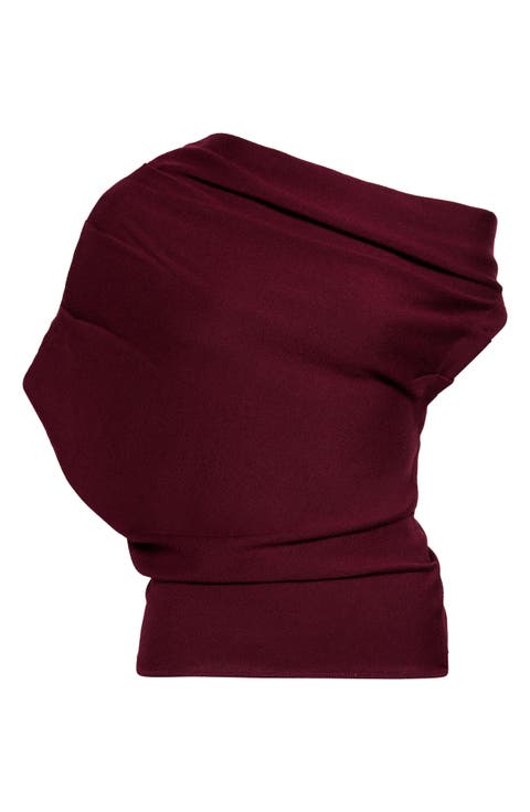 Mabel One-Shoulder Merino Wool Sweater