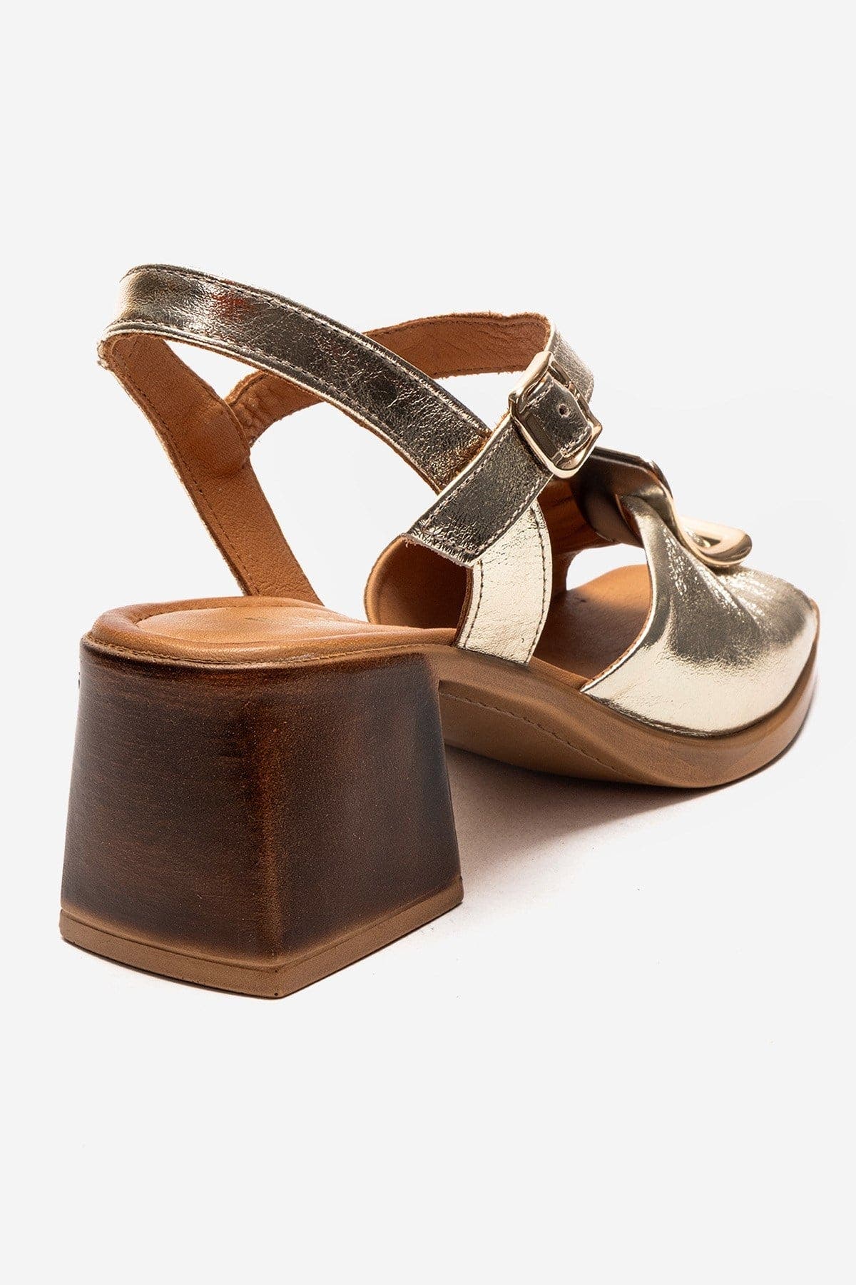 Asha Leather Block Heel Sandal, Alternate, color, Gold
