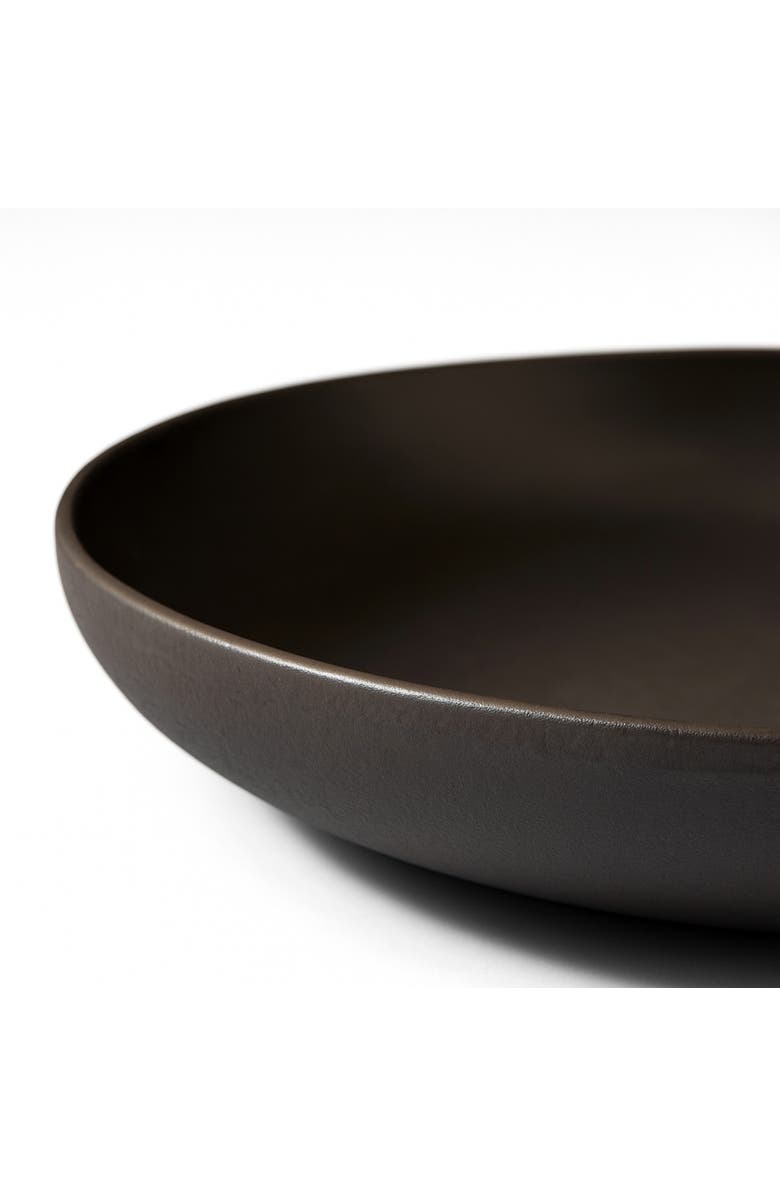 Gharyan Stoneware Youlha Pasta Plate, Set of 4, Alternate, color, Matte Black