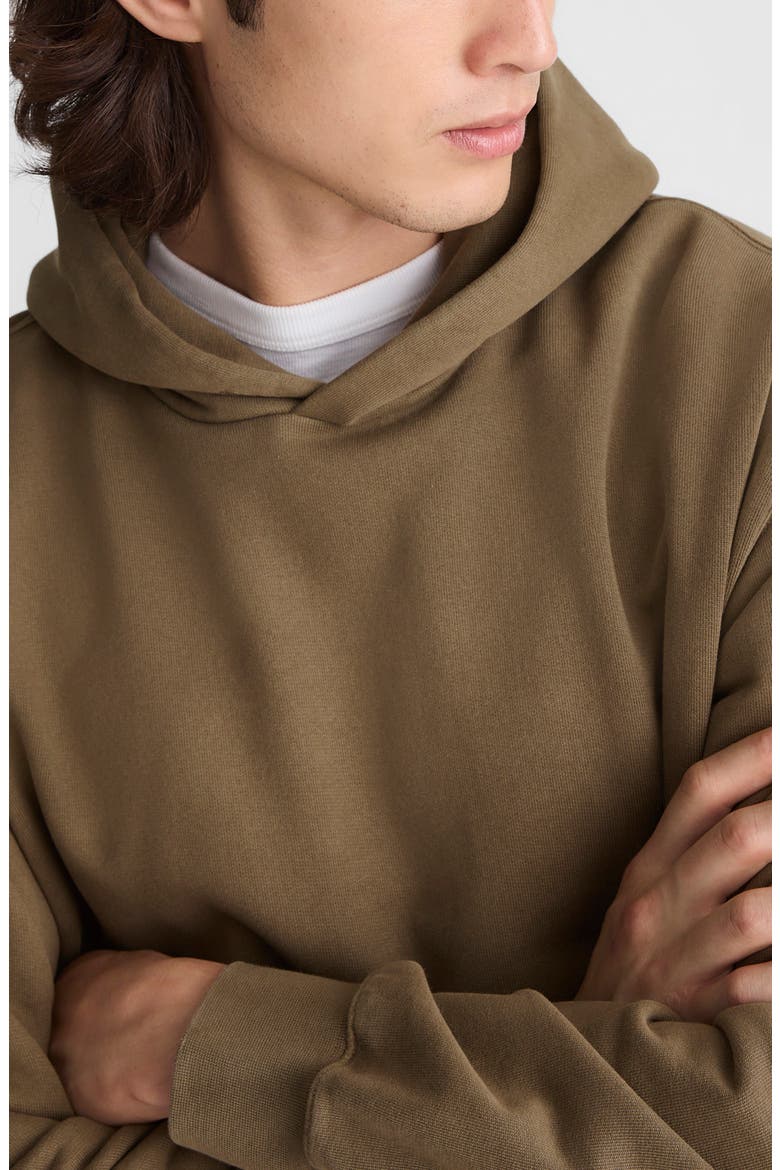 Woodland Brushed Terry Hoodie, Alternate, color, RAW UMBER