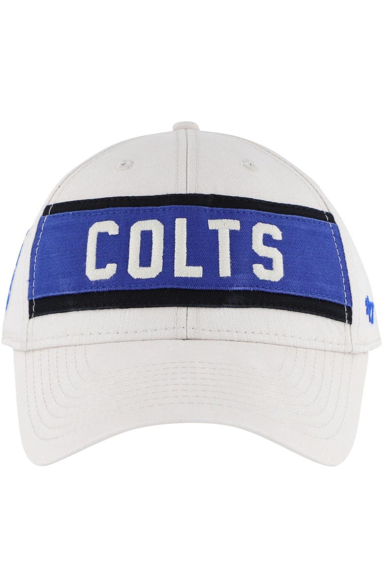 '47 Men's '47 Cream Indianapolis Colts Crossroad MVP Adjustable Hat, Alternate, color, 