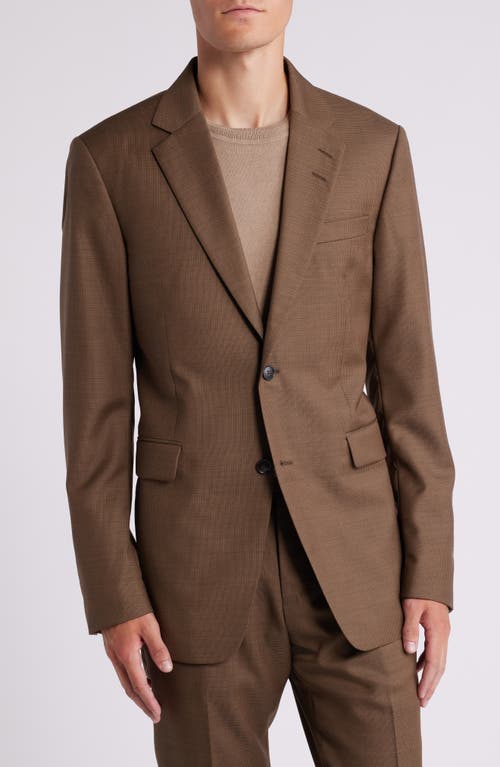 Tiger of Sweden Justin Slim Fit Textured Wool Sport Coat in Dusty Brown 