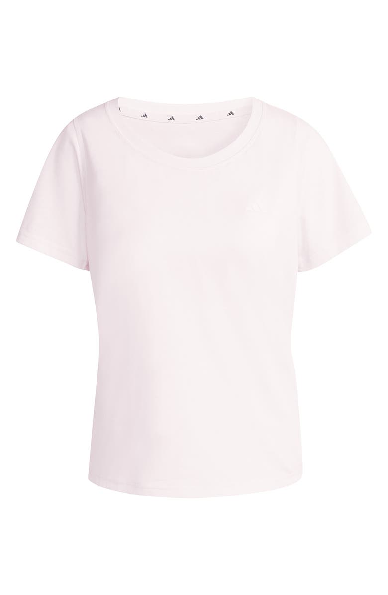adidas Performance Scoop Neck T-shirt, Alternate, color, Clear Pink
