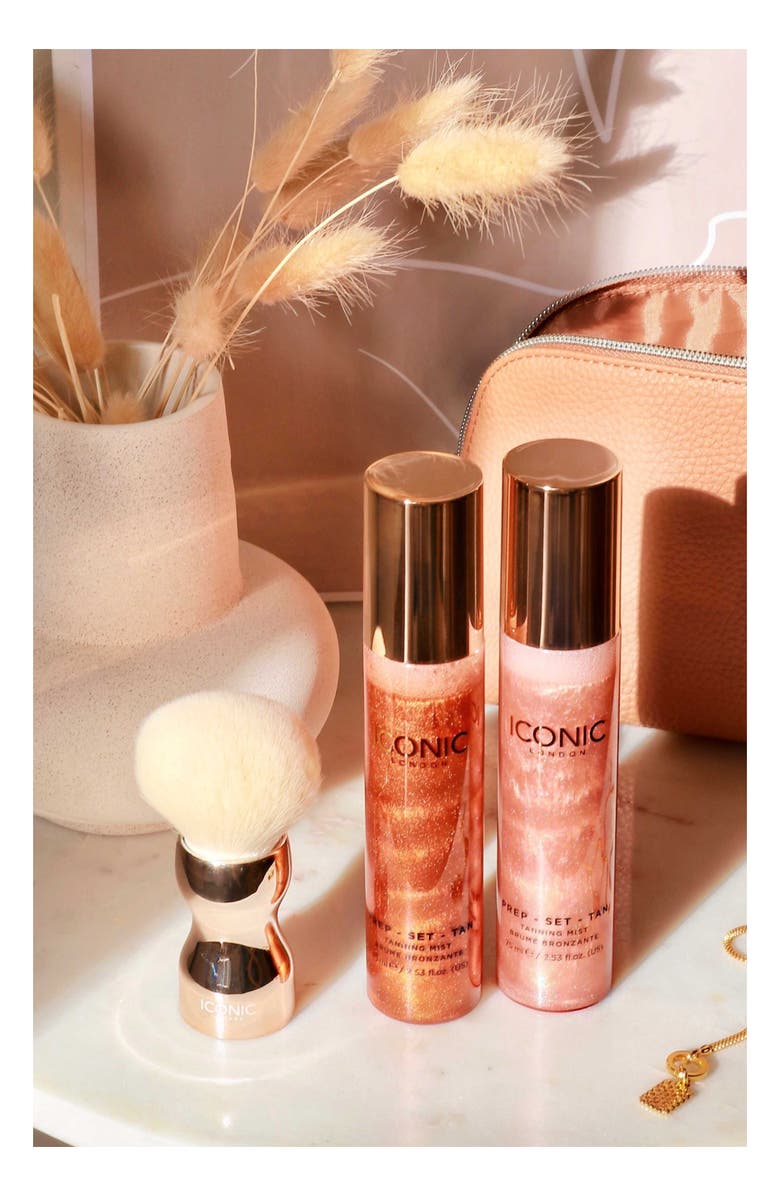 ICONIC LONDON Tan & Buff Brush, Alternate, color,