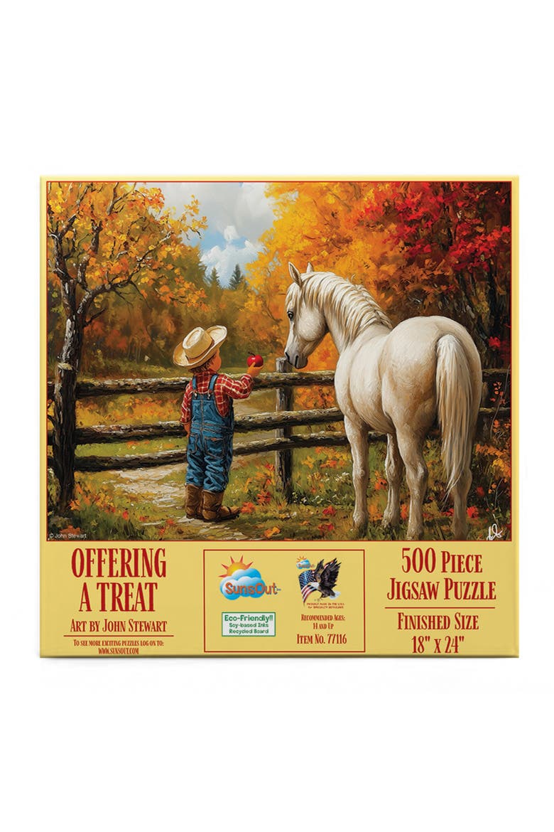 Offering a Treat, Horse 500 piece Jigsaw Puzzle for Adults, Alternate, color, Multicolor