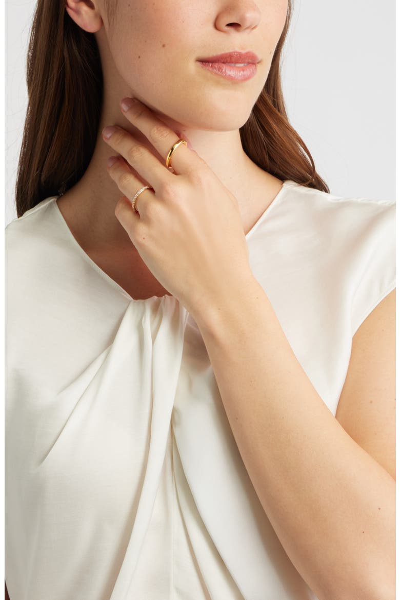 Demi Fine Set of 2 Rings, Alternate, color, 14K GOLD PLATED