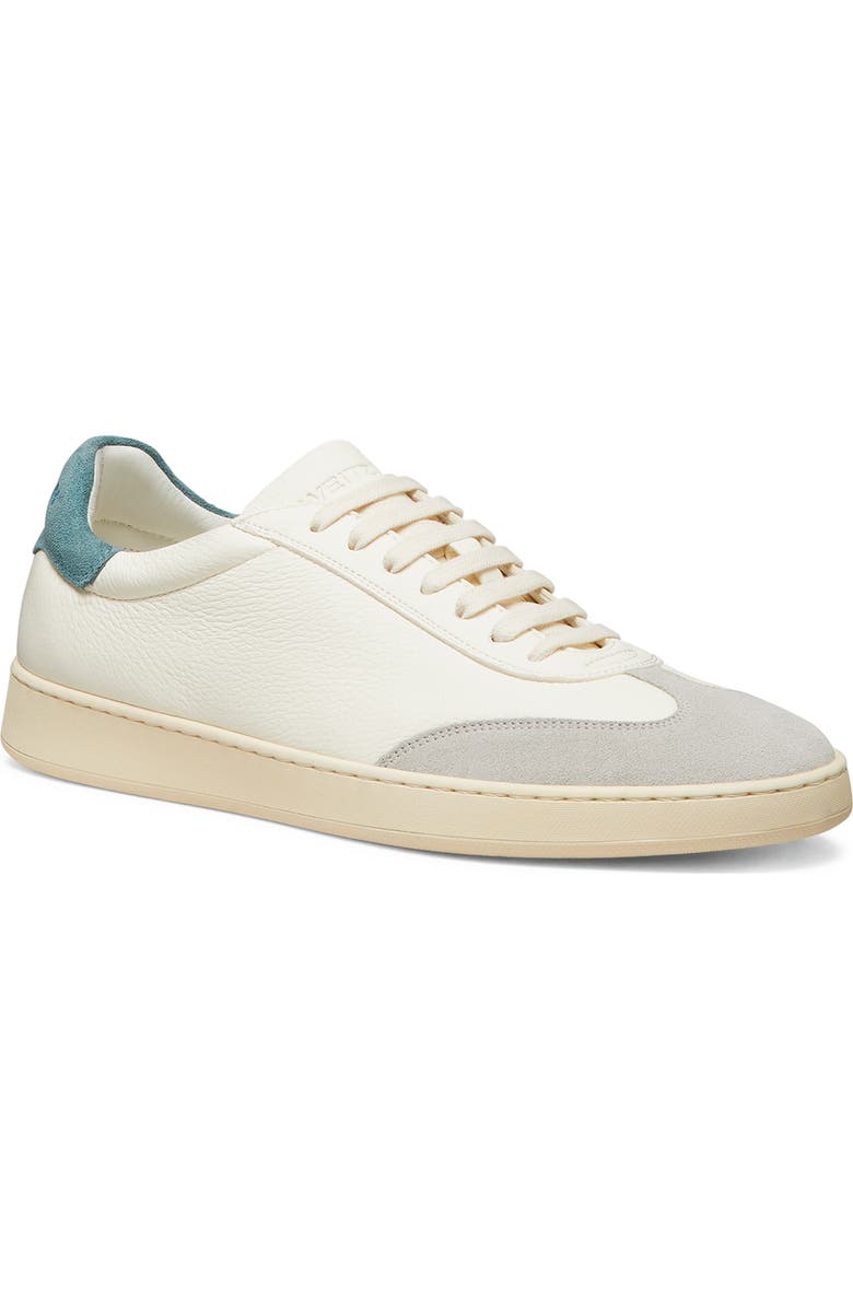 Stuart Weitzman Banner Sneaker, Main, color, White Bianco/ Oatmeal/ Blue