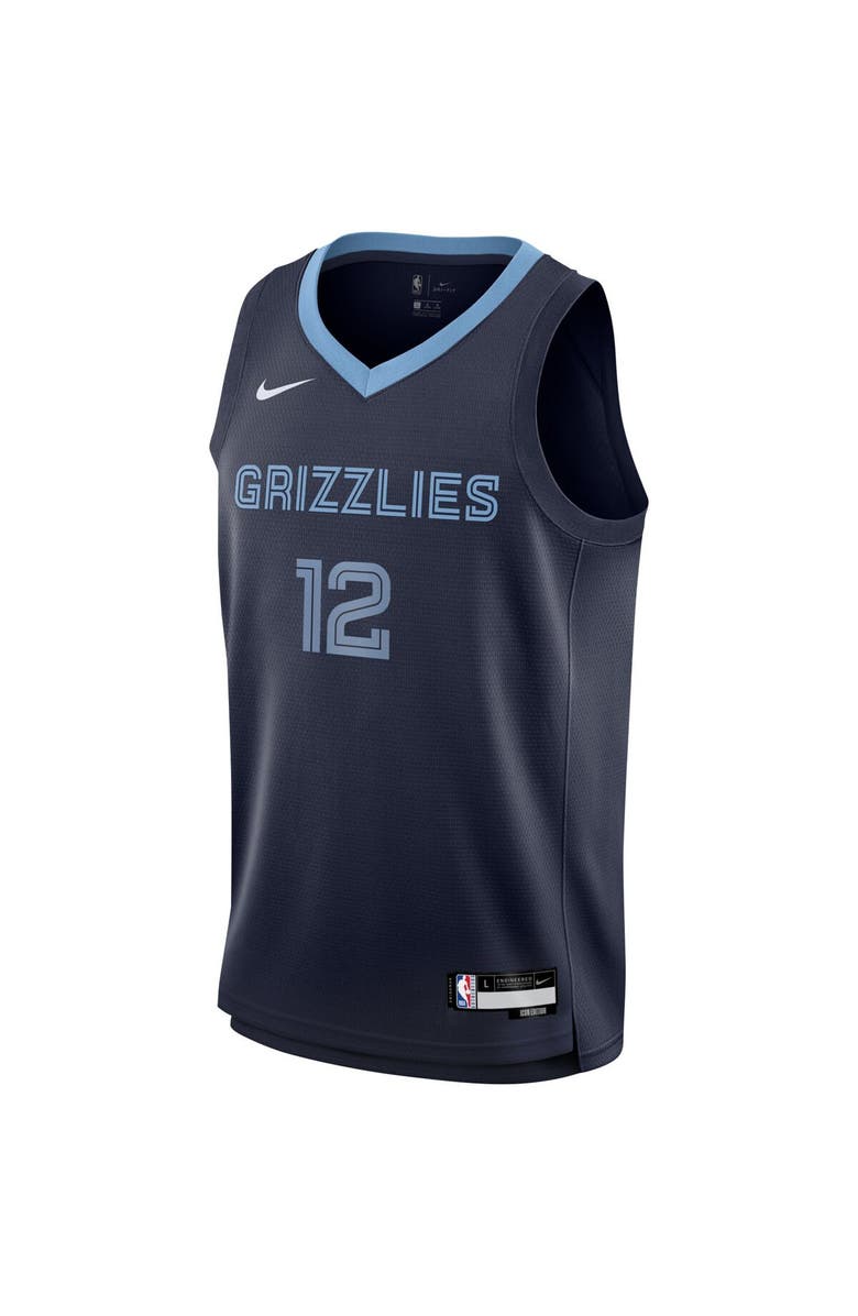 Nike Youth Nike Ja Morant Navy Memphis Grizzlies Swingman Jersey - Icon Edition, Alternate, color, Navy