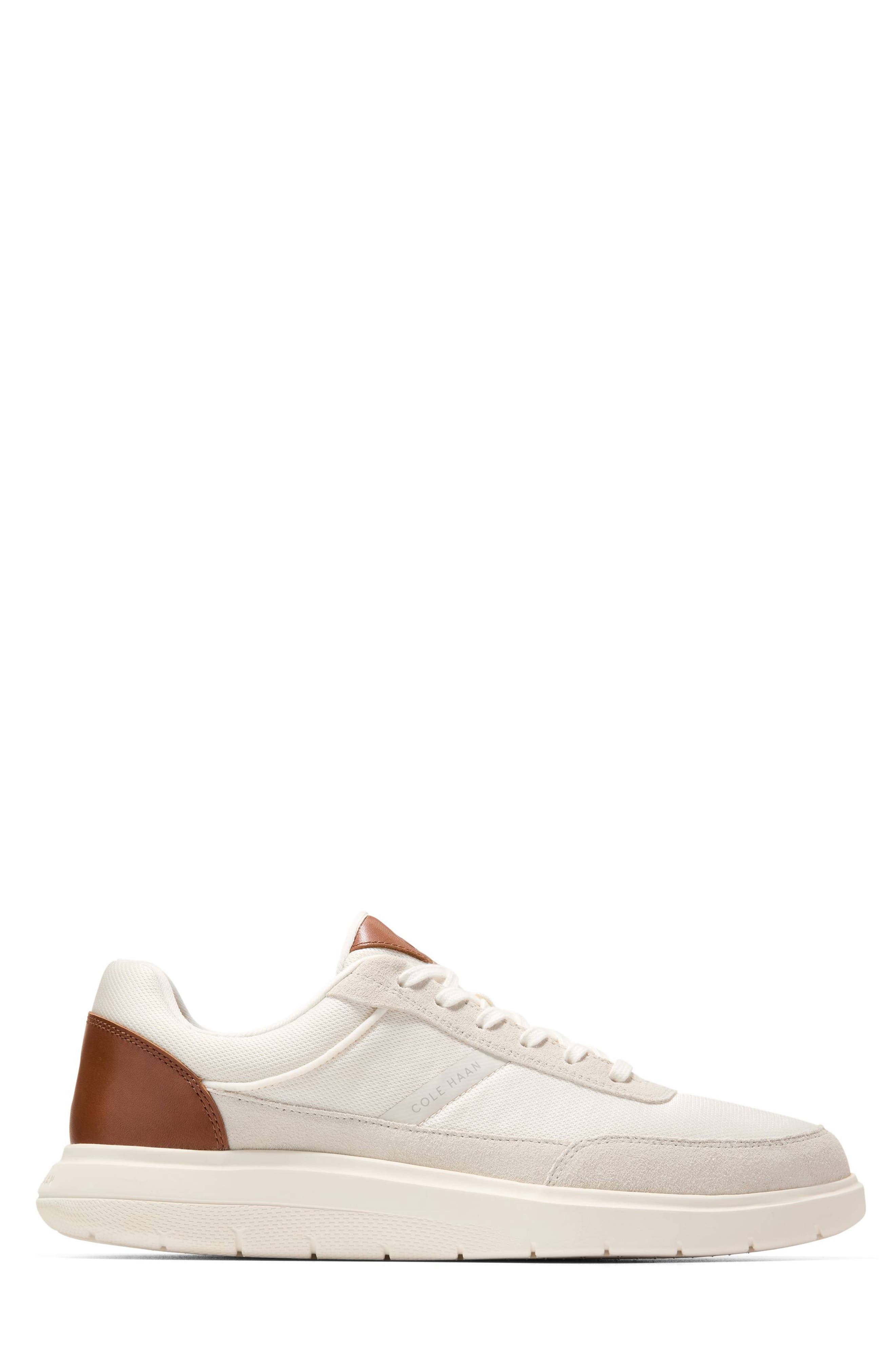 Cole Haan Grand Stridion Sneaker, Alternate, color, Ivory/ British Tan