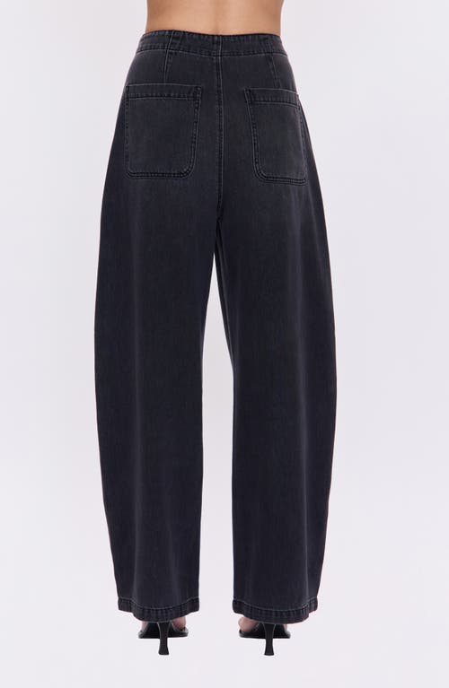 Pistola Lottie High Waist Wide Leg Jeans In Black
