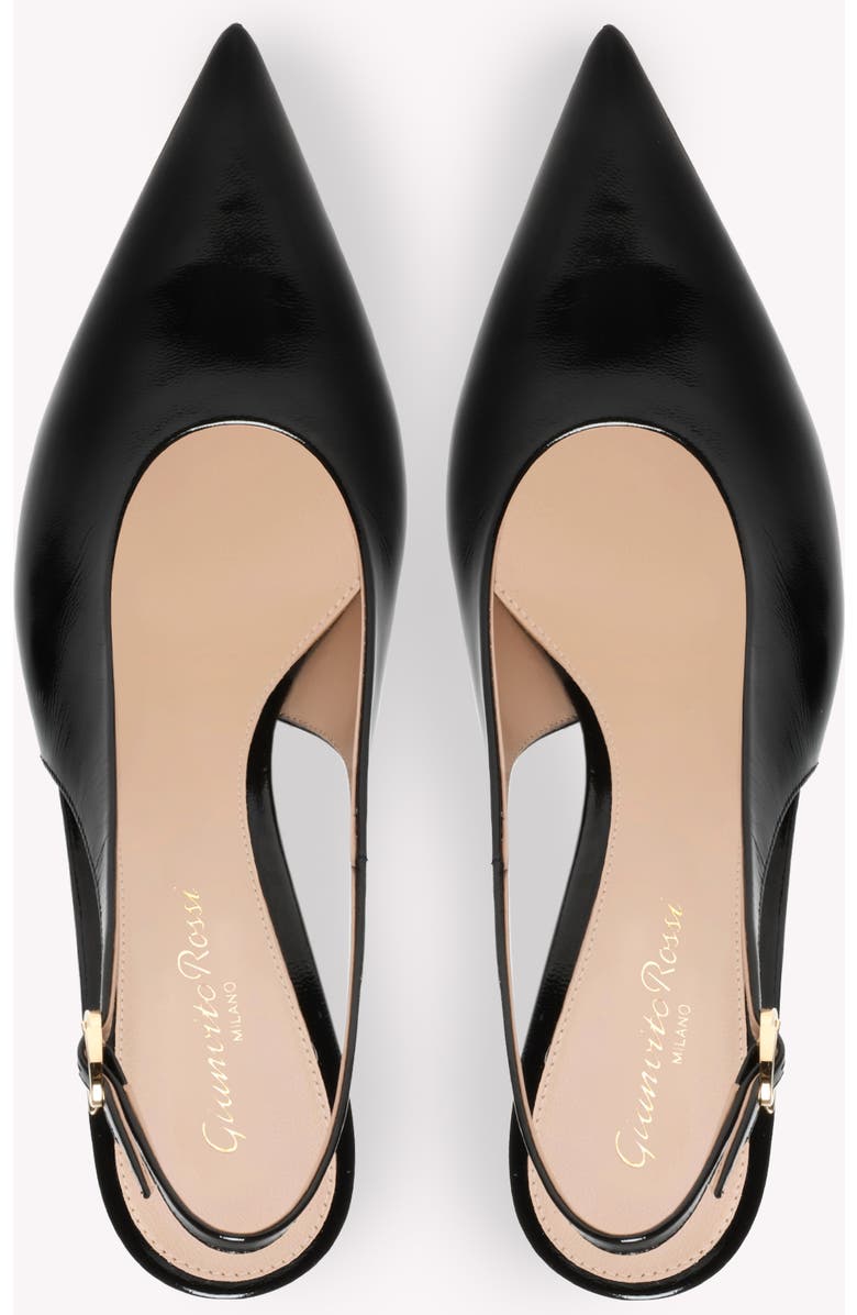 Gianvito Rossi Robbie Sling Slingback, Alternate, color, Black Nappa