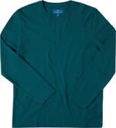 Robert Talbott Kelly Long Sleeve Cotton Crepe Tee