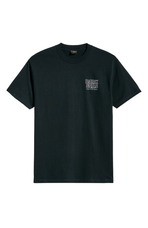 Dark Seas Dead Of Nite Cotton Graphic T-shirt In Green