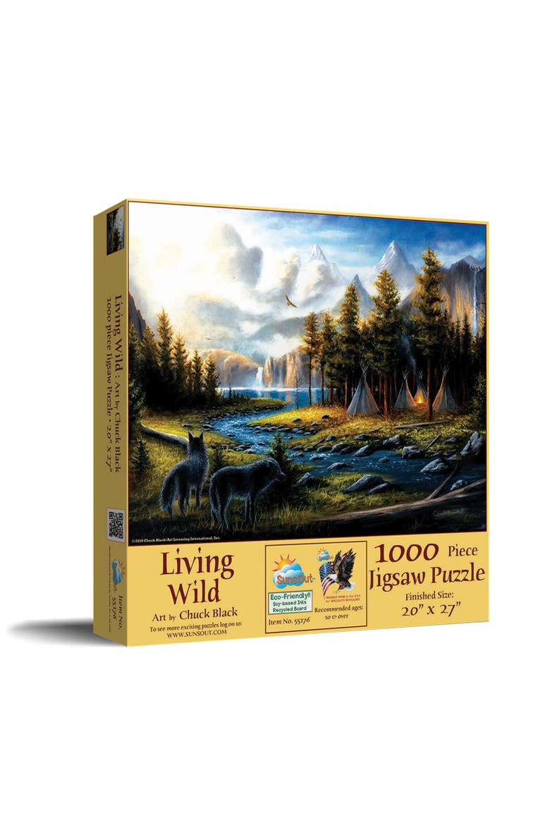 Living Wild 1000 piece Jigsaw Puzzle for Adults, Main, color, Multicolor