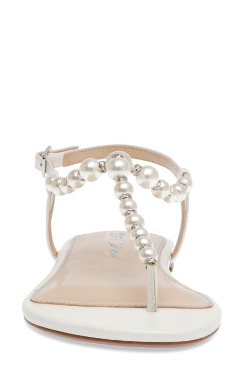 Betsey Johnson Gal T-strap Sandal In Ivory