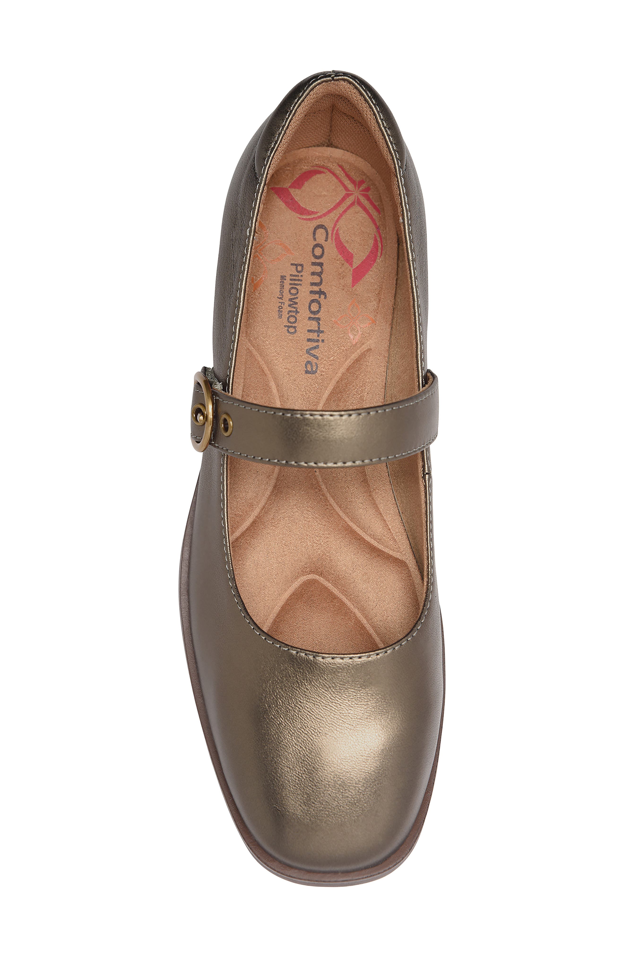 Brewer Mary Jane Flat, Alternate, color, TAUPE