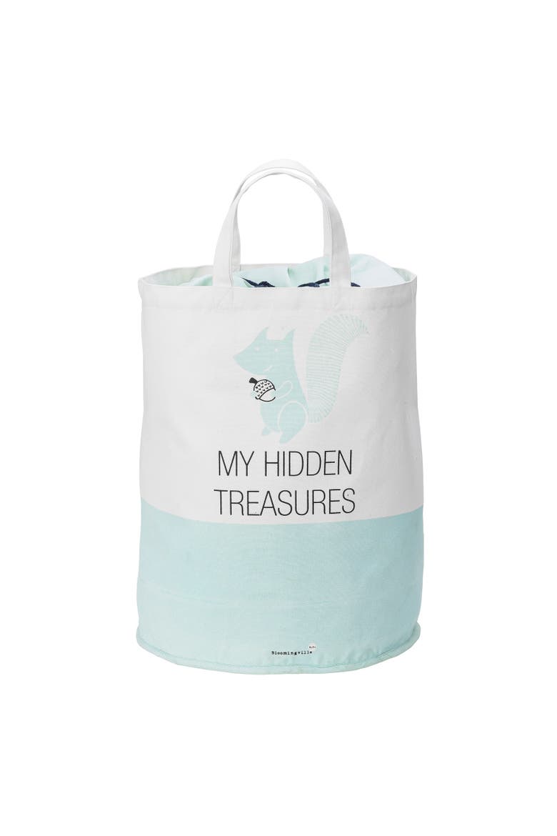 My Hidden Treasures Cotton Storage Bag, Main, color, White
