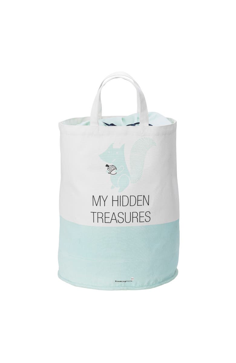 Storied Home My Hidden Treasures Cotton Storage Bag, Main, color, White