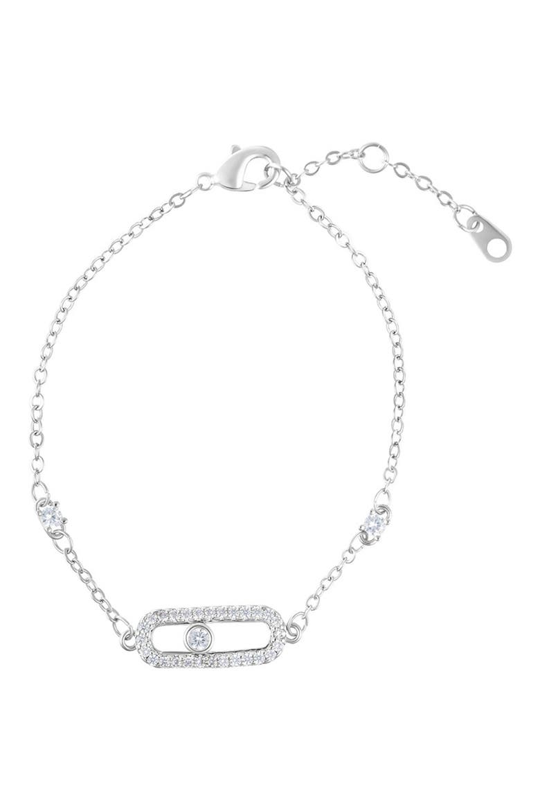Pavé Chain Bracelet, Main, color, SILVER