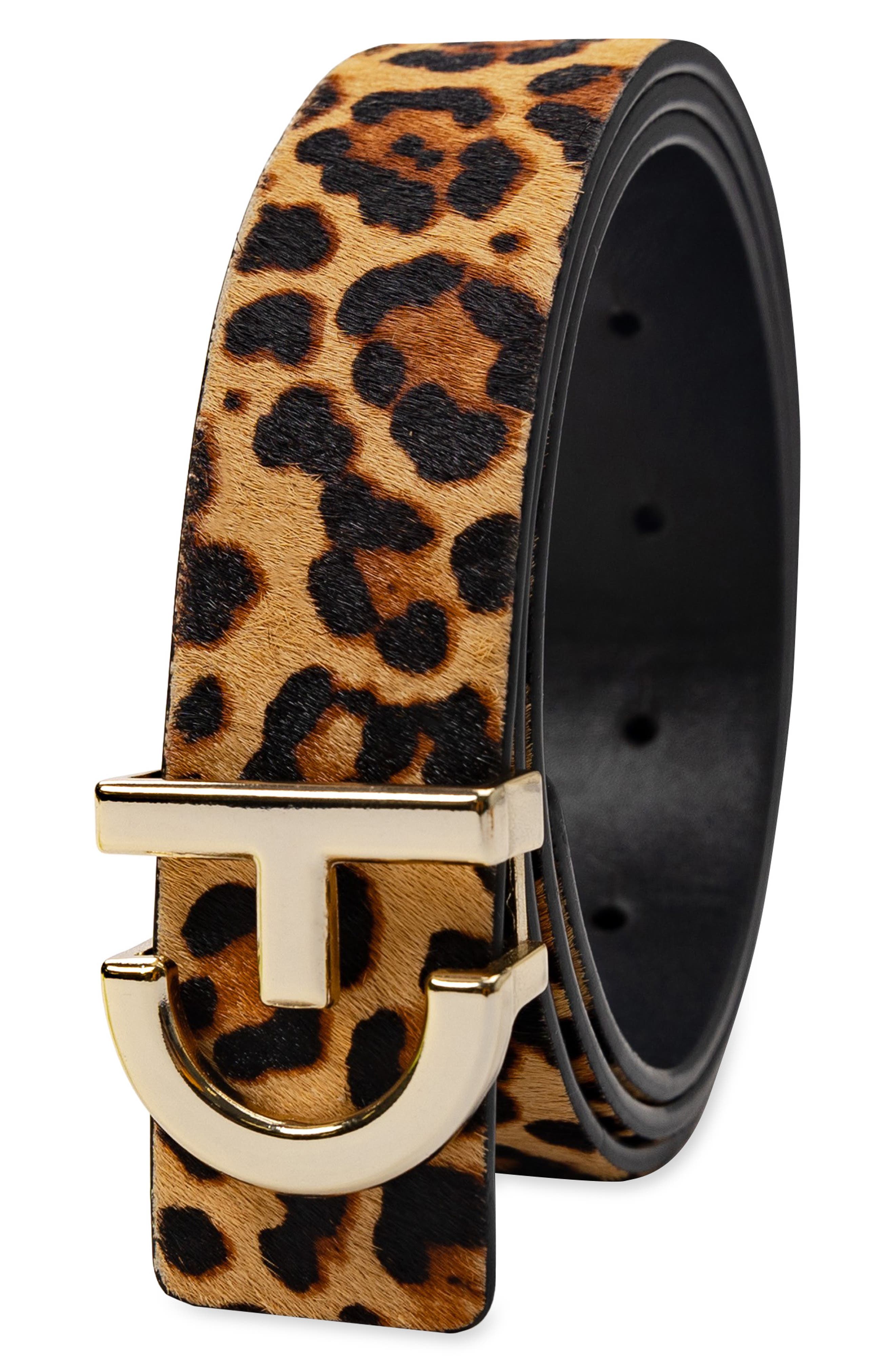 Cole Haan Logo Plaque Leather Belt (Women) | Nordstrom