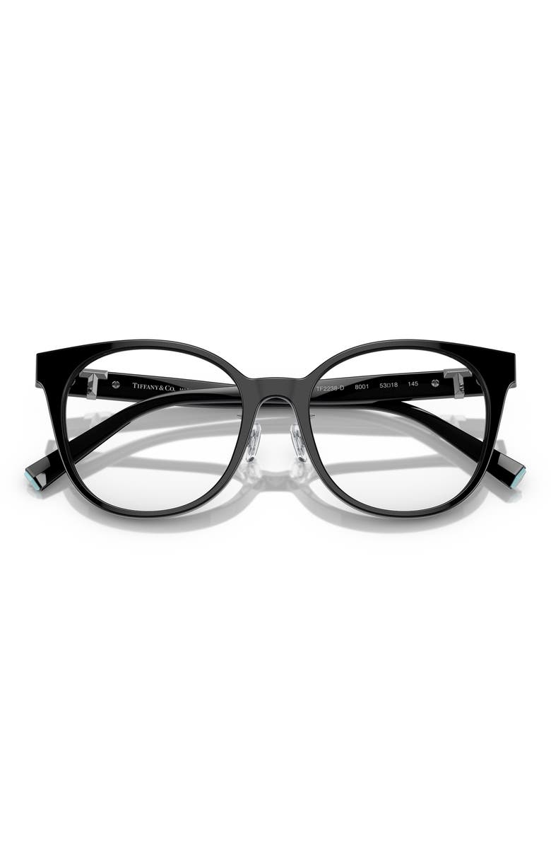 Tiffany & Co. Phantos 53mm Round Optical Glasses, Alternate, color, 