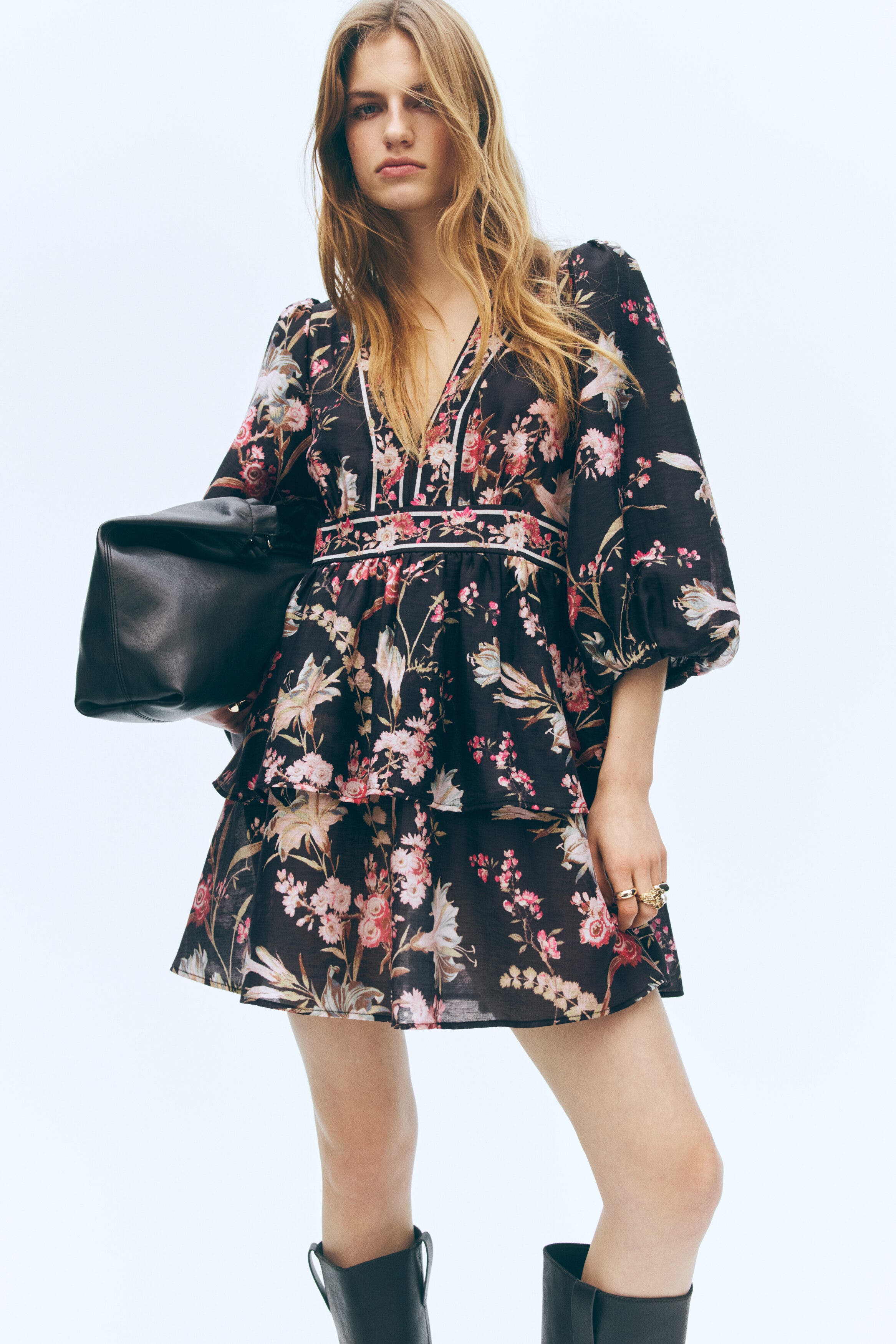 Linen-blend dress - image 2