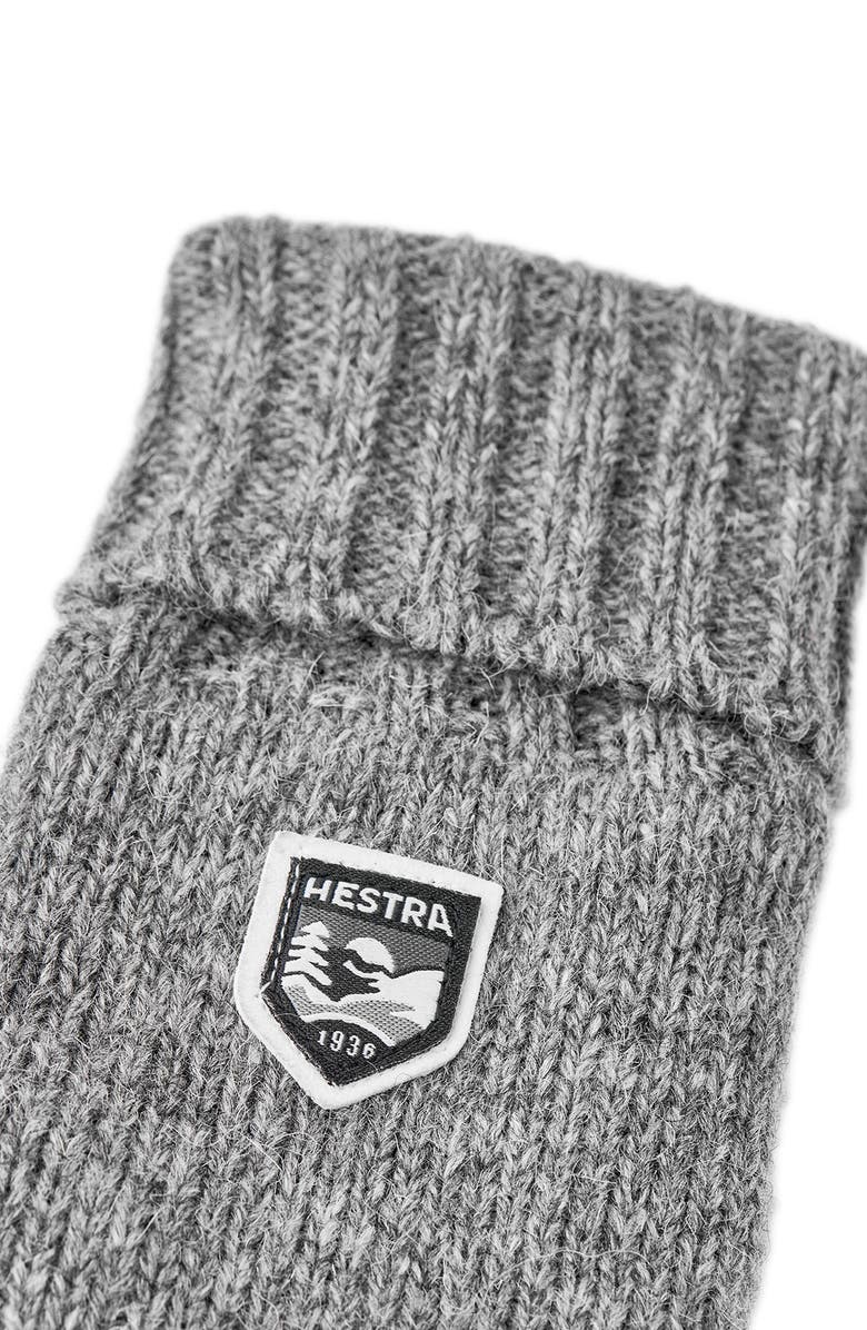 Hestra Wool Blend Gloves, Alternate, color, Grey