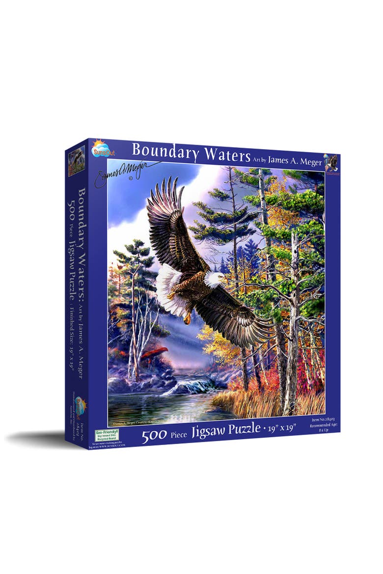 Boundary Waters 500 piece Jigsaw Puzzle for Adults, Main, color, Multicolor