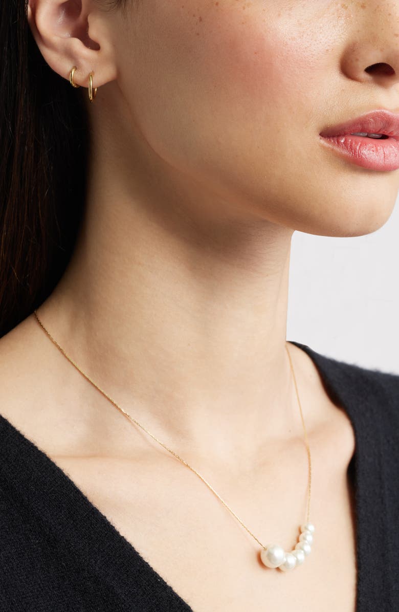 Nordstrom Set of 3 Waterproof Huggie Hoop Earrings, Alternate, color, Gold