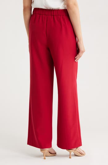 Pull-On Wide Leg Pants