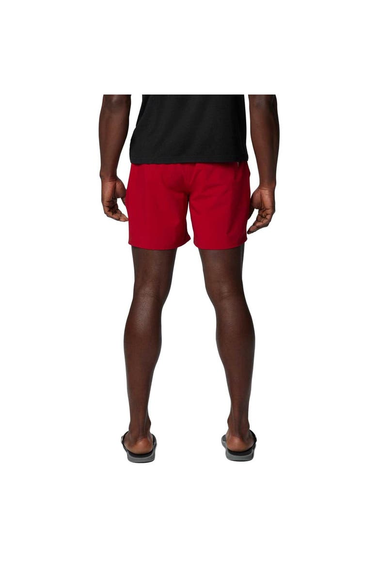 Men's Columbia Crimson Oklahoma Sooners PFG Terminal Roamer™ Omni-Shade™ Stretch Shorts, Alternate, color, Crimson