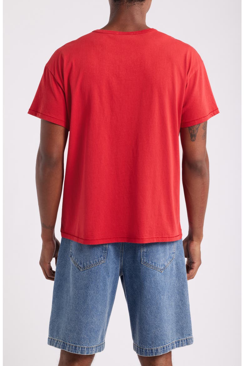 Crop Cotton T-Shirt, Alternate, color, RED
