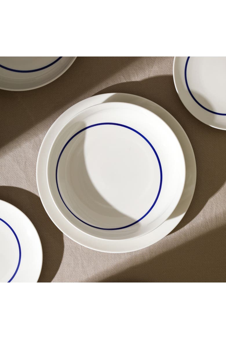 Luna Porcelain 24-Piece Dinnerware Set, Alternate, color, Blue