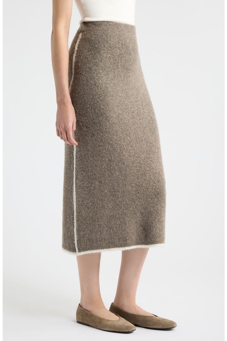 Brienne Midi Skirt, Alternate, color, MOCHA