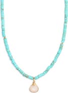 House of Olia Belezi Moonstone Pendant Necklace