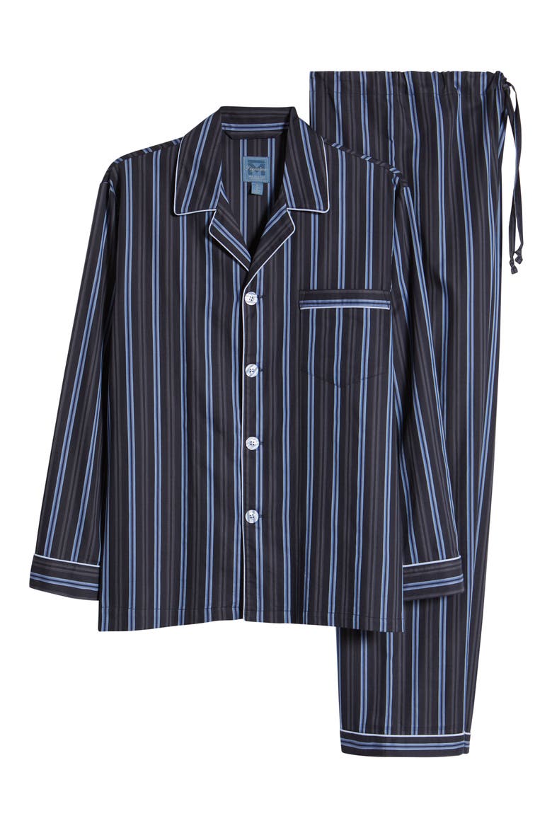 Cotton Sateen Pajamas, Alternate, color, STONE