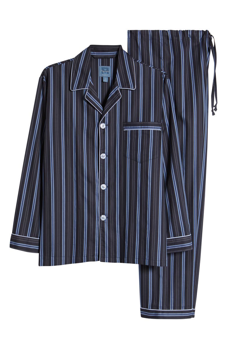 Majestic International Cotton Sateen Pajamas, Alternate, color, Stone