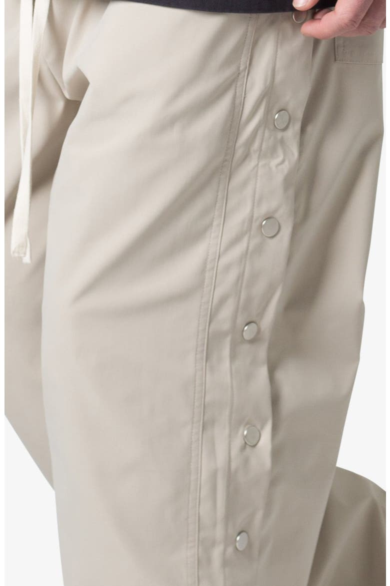 Oversize Side Snap Nylon Pants, Alternate, color, TAN