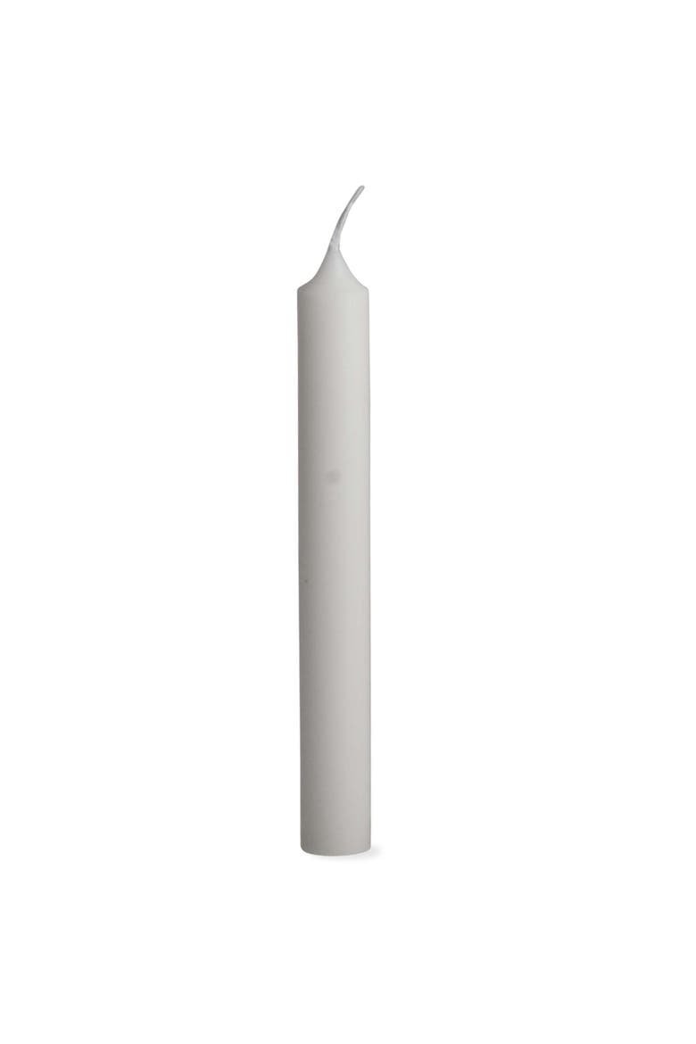 Classic White Taper Candle Straight Paraffin Wax 8 Inch, Main, color, White